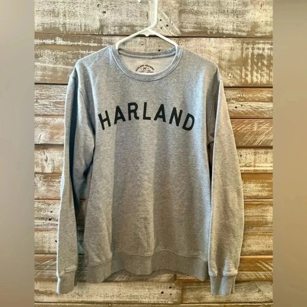 Harland brewery mens grey‎ sweatshirt L